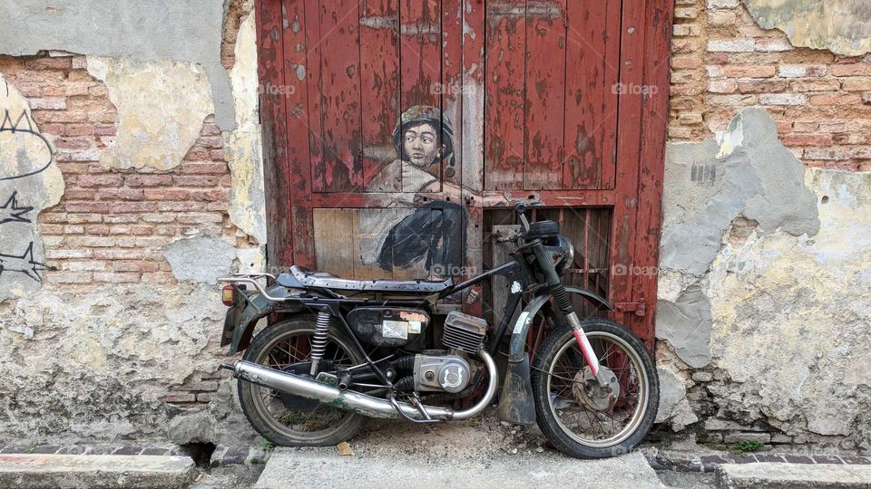 Boy on Motorbike in Penang, Malaysia