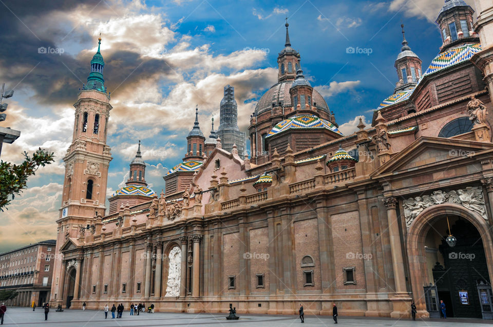 Basilica of Pilar in Zaragosa, Spain