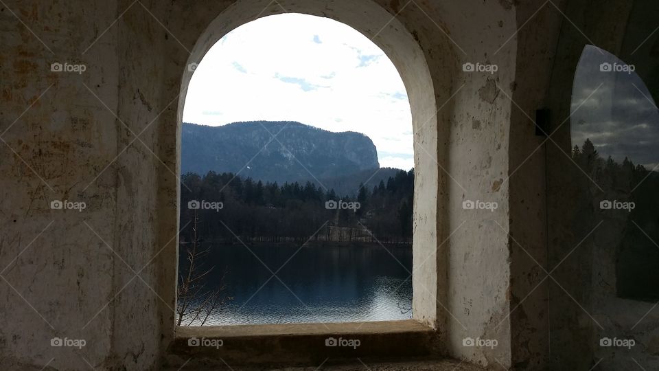 Window onto Lake Bled