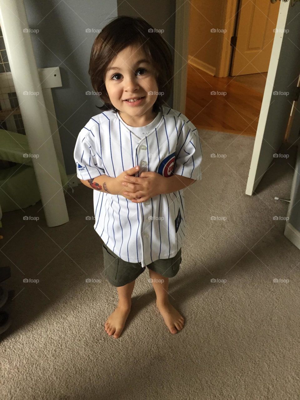 mini Cubs fan