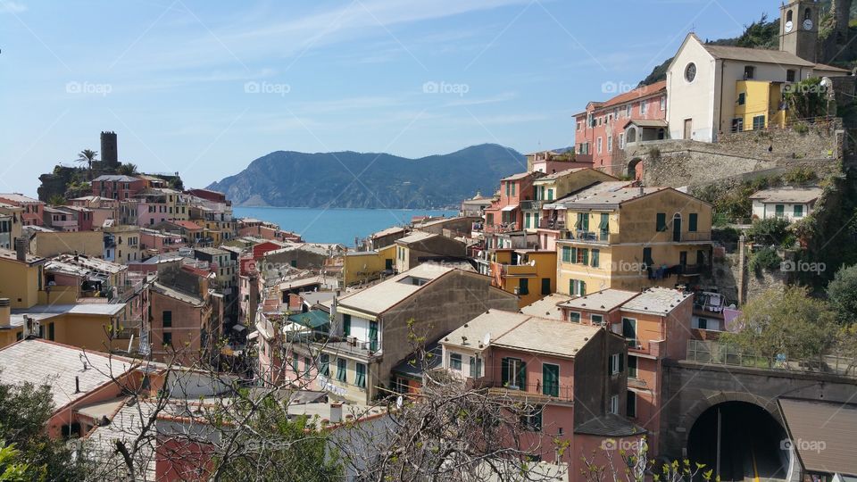 vernazza city. traveling around italy. cinque terre