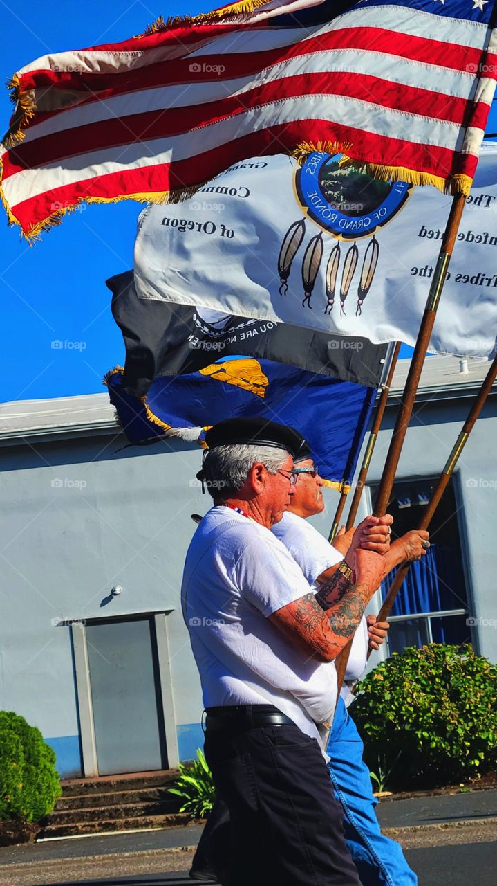 Native American Celebrating independence