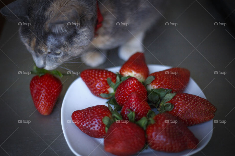 Stealing strawberries