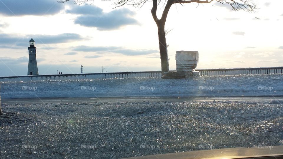 water crystal on grass