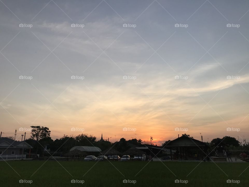 Sunset at Ratchaburi