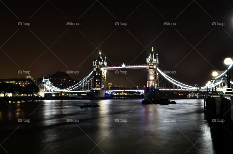 London Tower Bridge by night