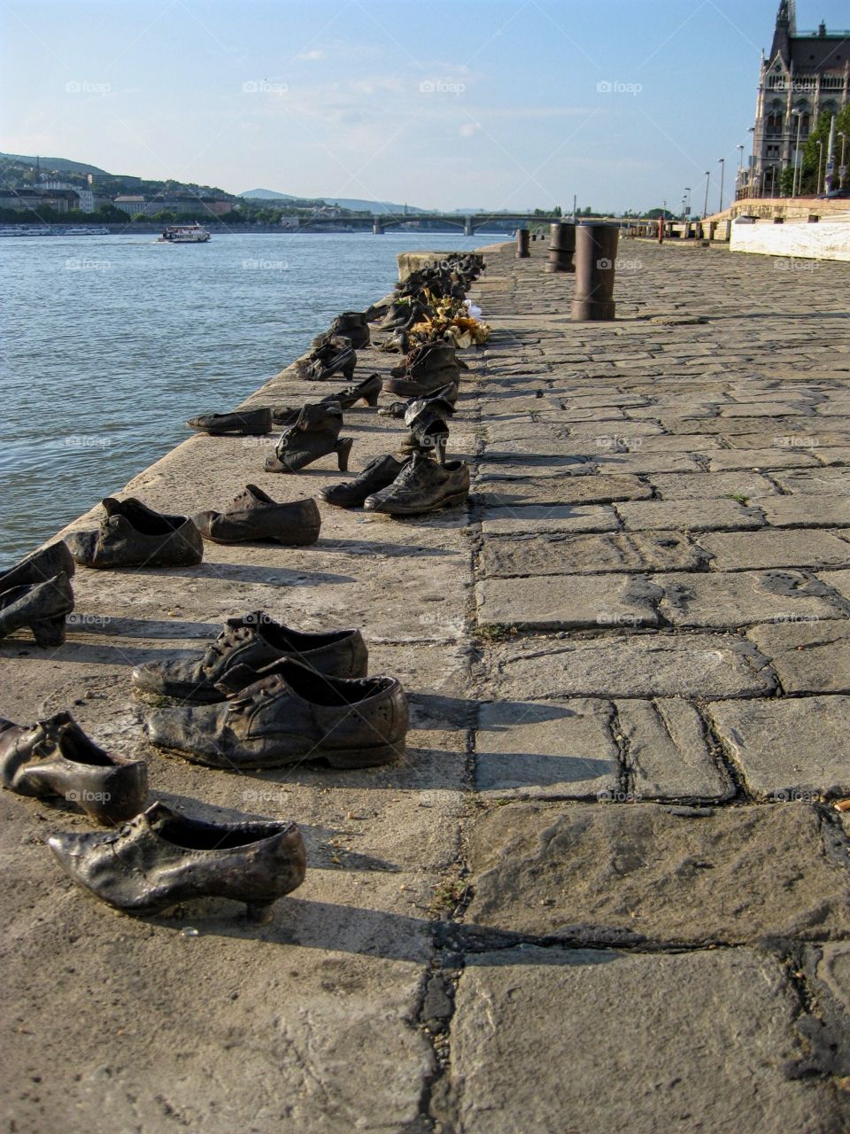Lonely shoes by  river budapest