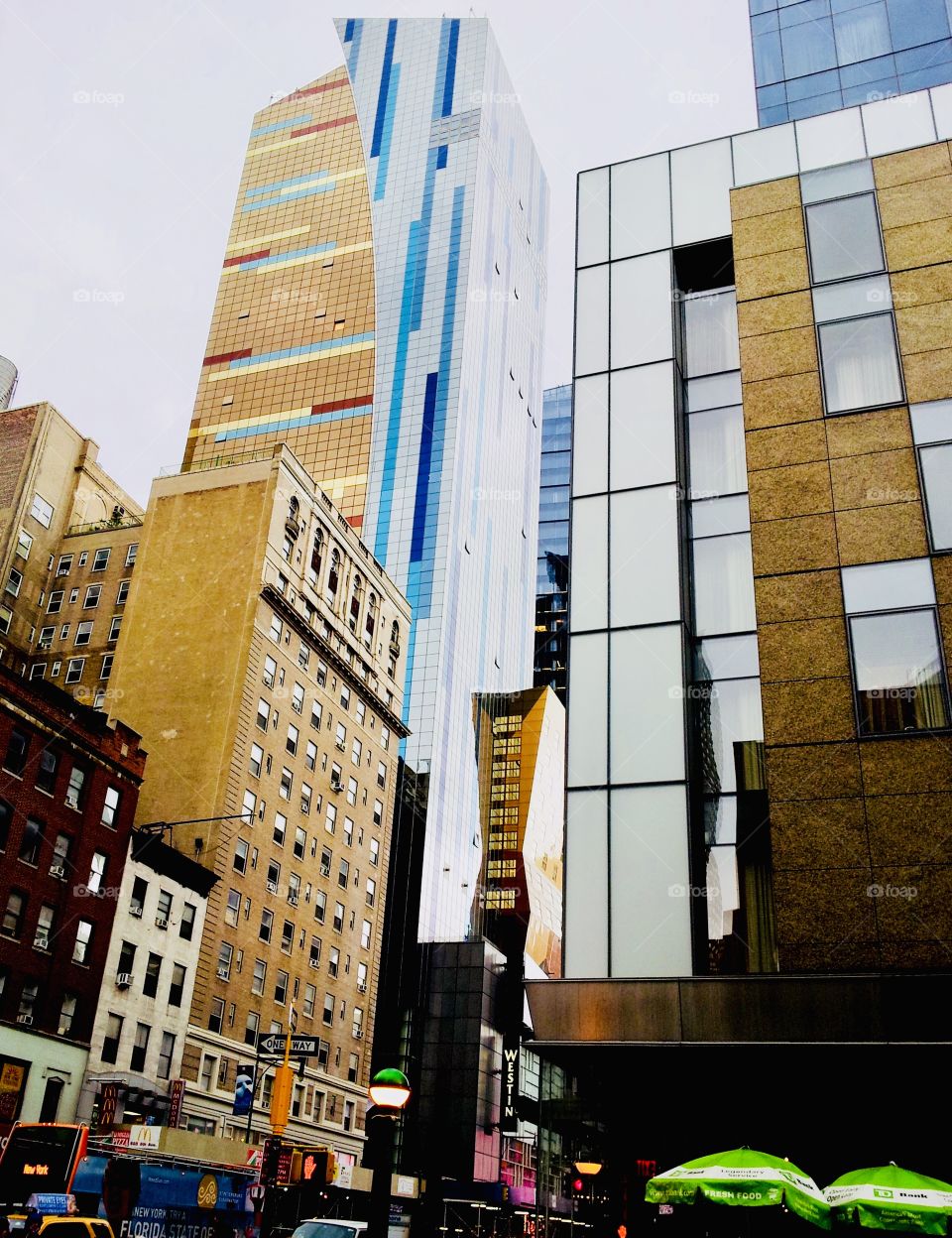 Beautiful city buildings includes windows that make for fun geometrical shapes and designs! 