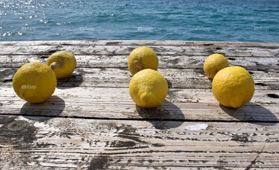 Lemons and sea