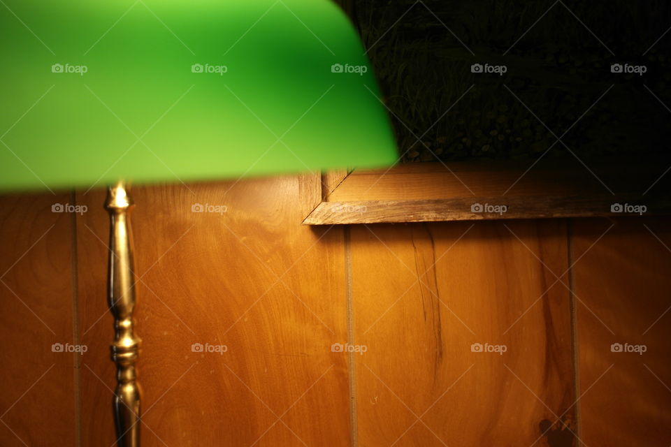 Green desktop lamp 