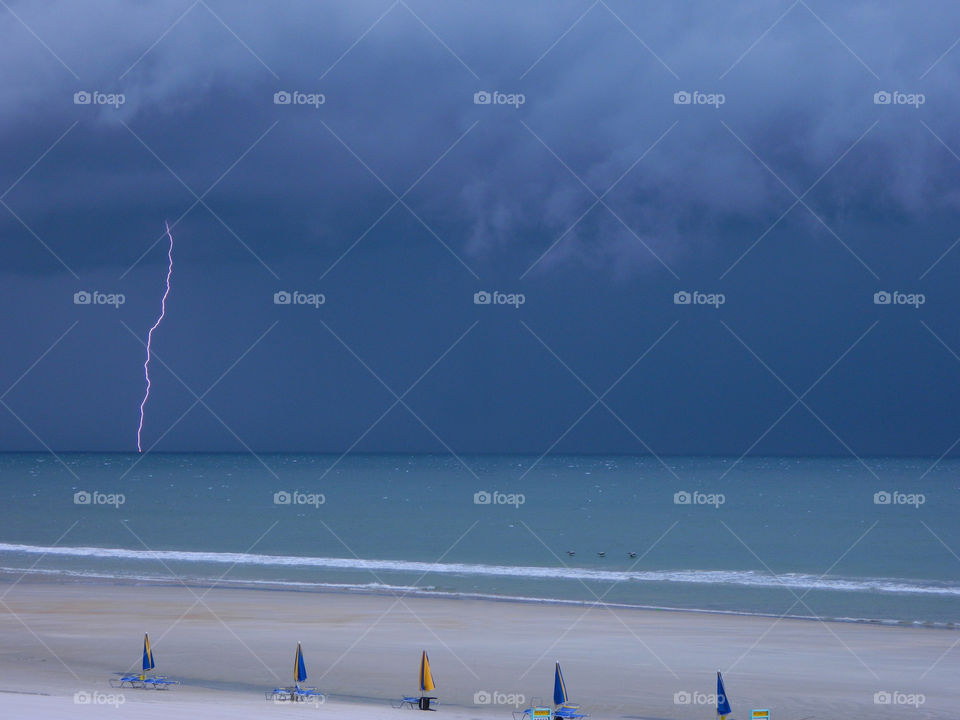 lighting on the beach