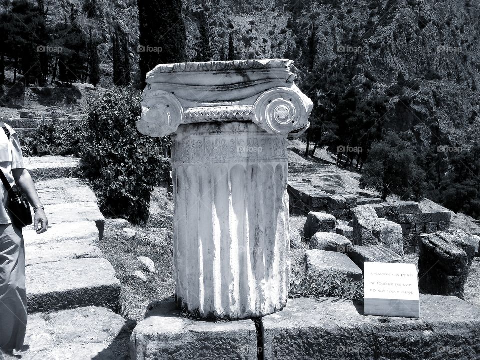 Colon.  Delphi.  Greece