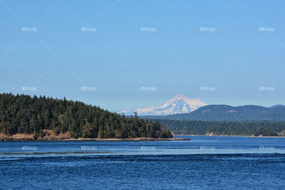 Mountain and islands