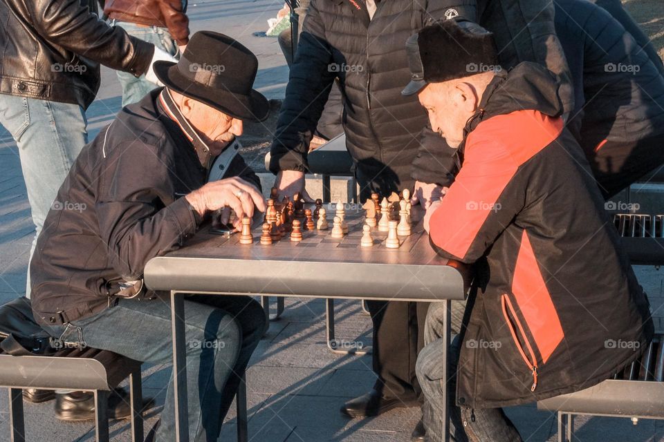 A game of chess at dawn