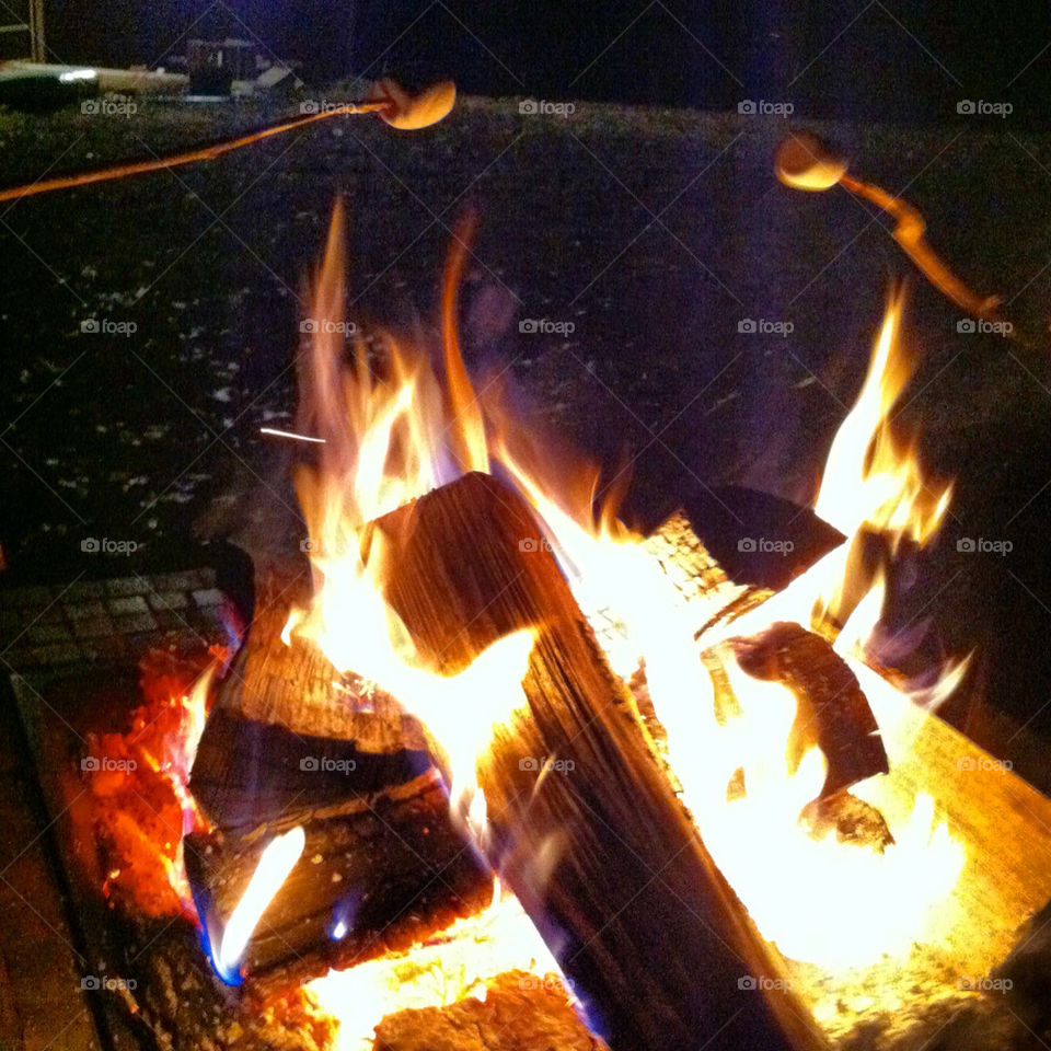 First fire of the spring.