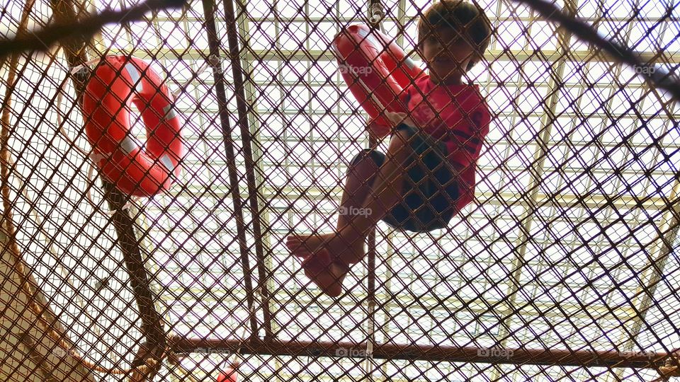 Swings but does not fall