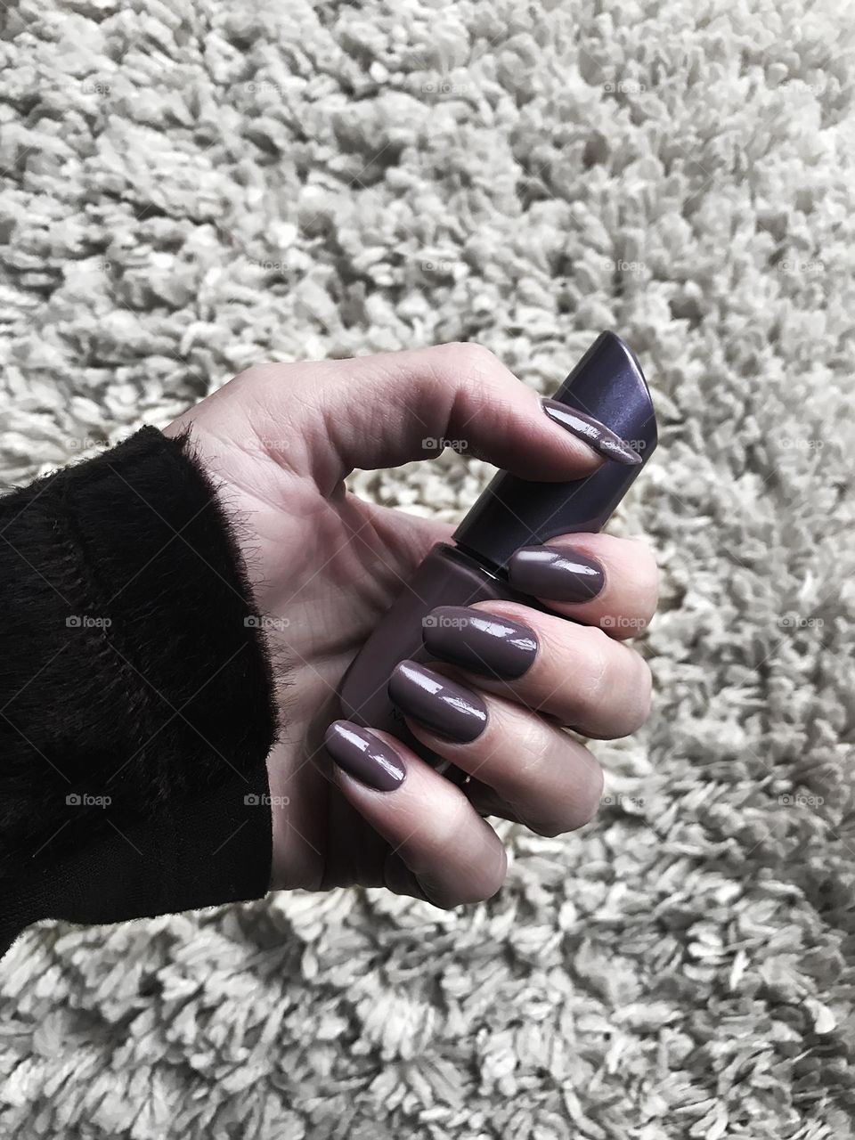 Purple manicure 