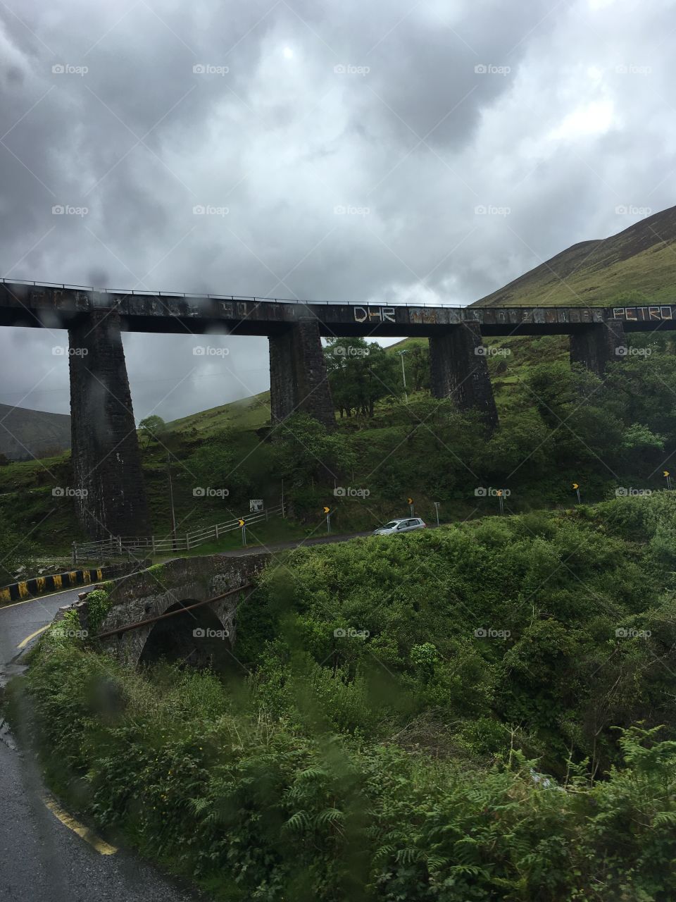 Railroad trestle, ring of Kerry 