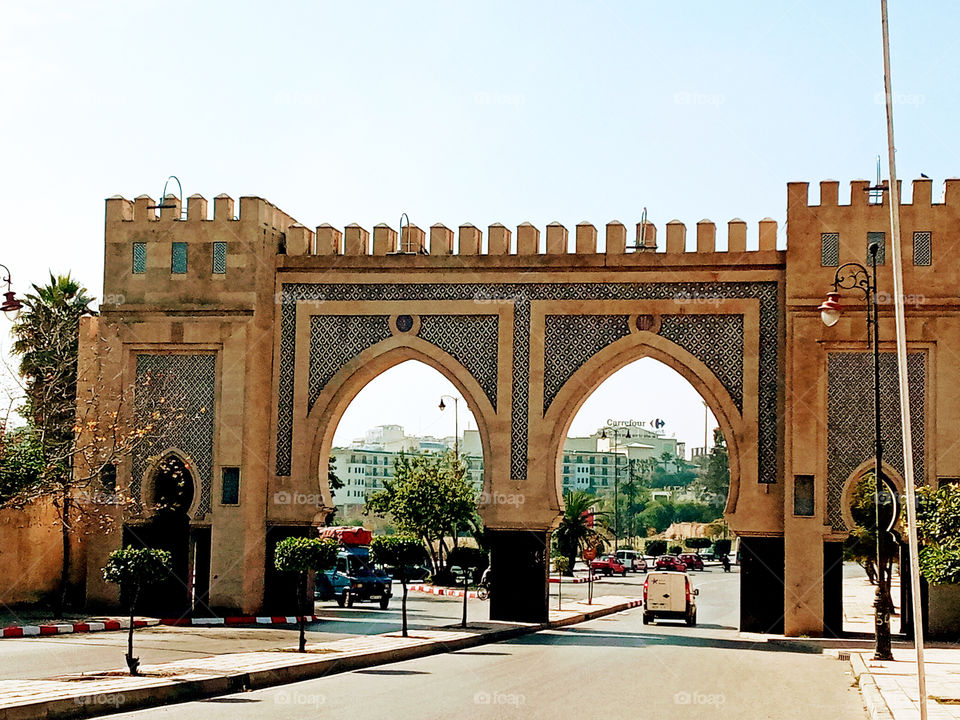 The ancient gates of Fez, Morocco