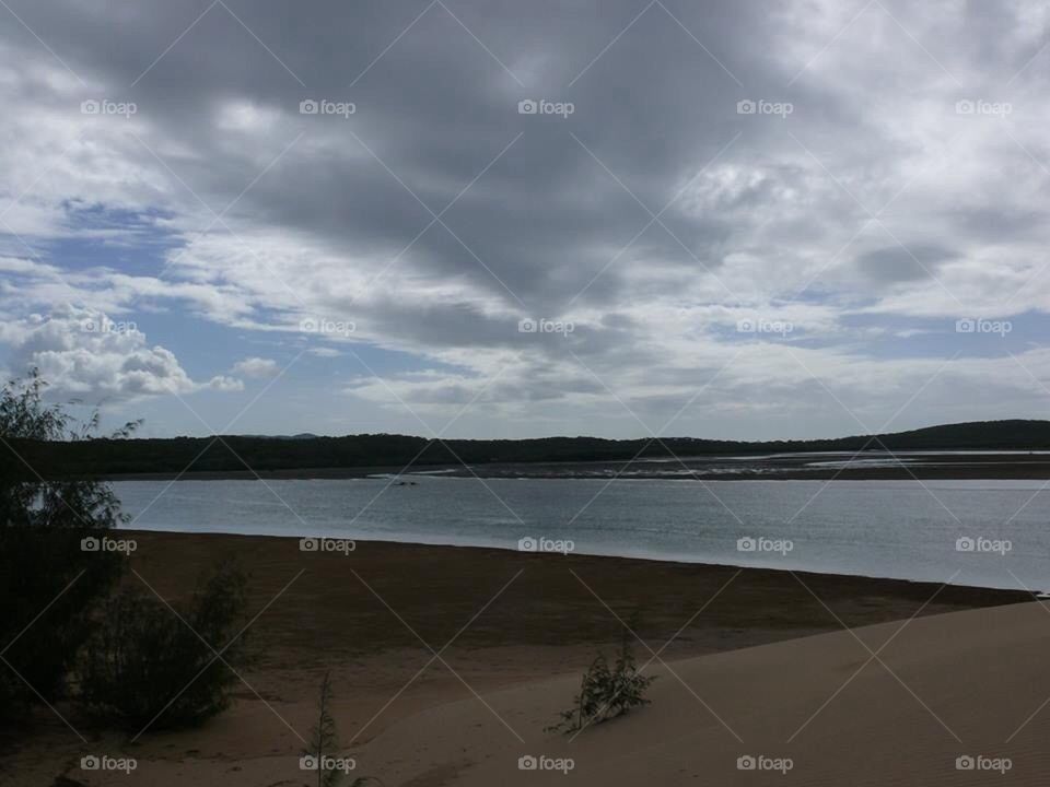 Cloudy Beach View