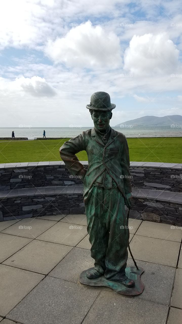Charlie Chaplin Statue, Ring of Kerry, Ireland
