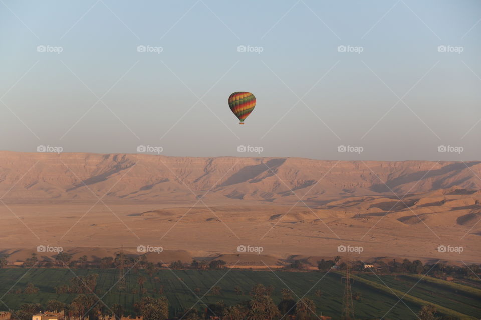 Hot air ballooning over Egypt