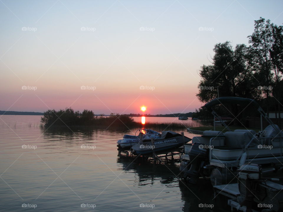 Long Lake sunset
