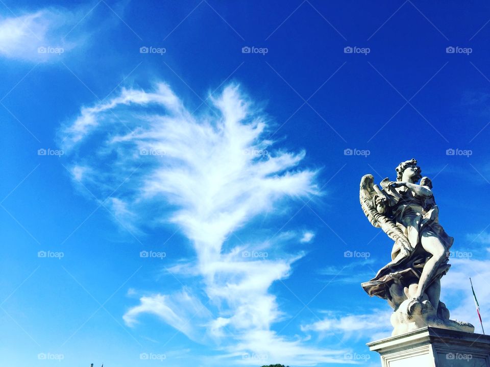 A feather in the sky. Rome