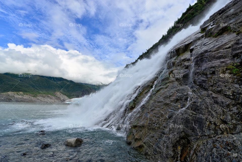 The waterfall 