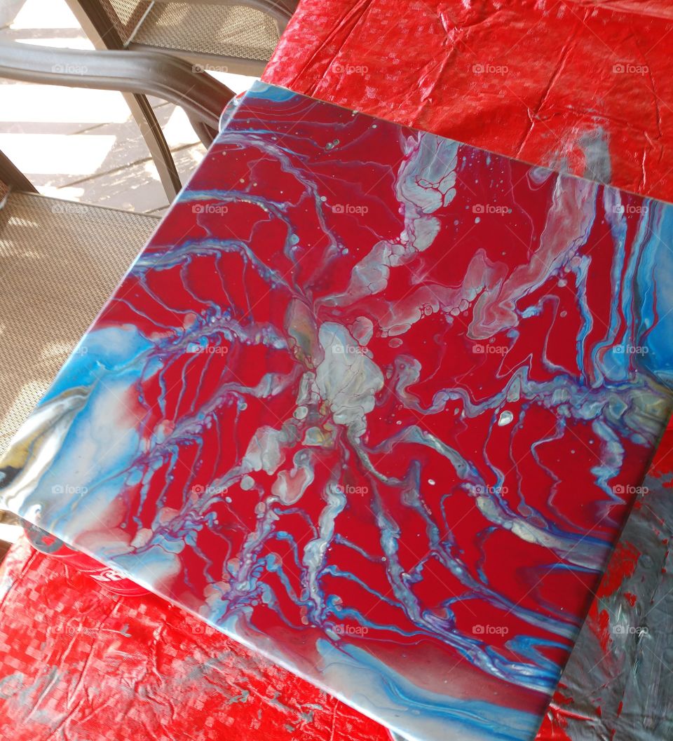 pour painting
