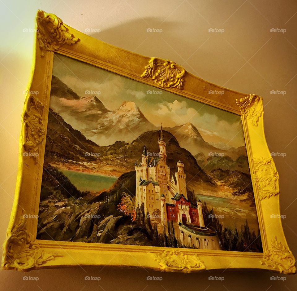 Neuschwanstein Castle Painting