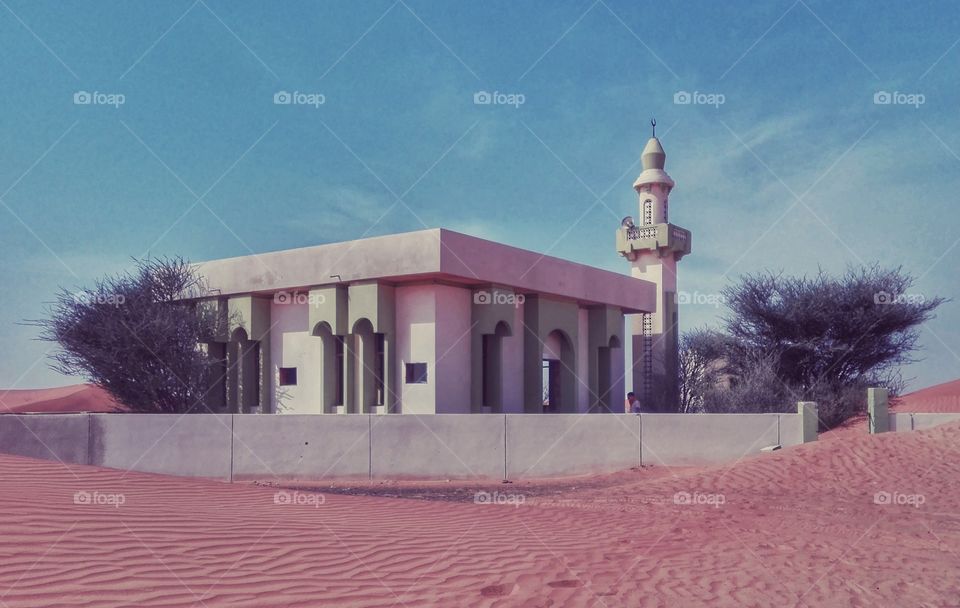 Mosque at desert 