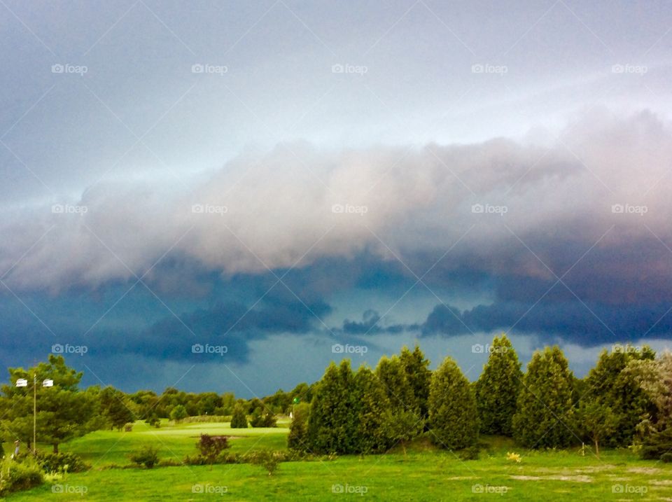 Beautiful sky before rain