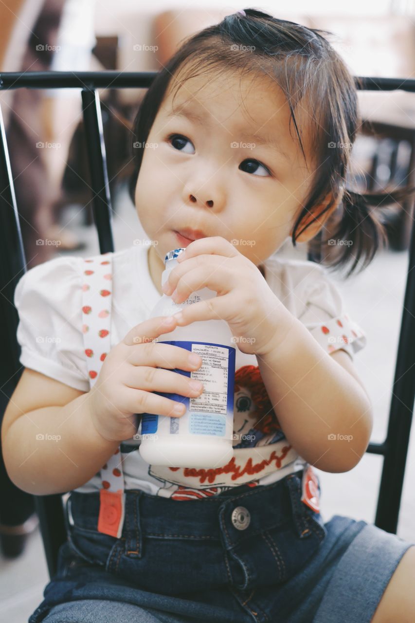 Girl Drinking juice