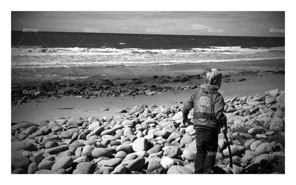 Serenity. loved how he loves looking through the rocks 