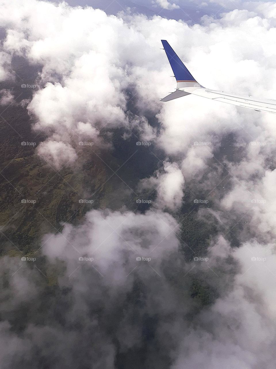 nubes desde el avión