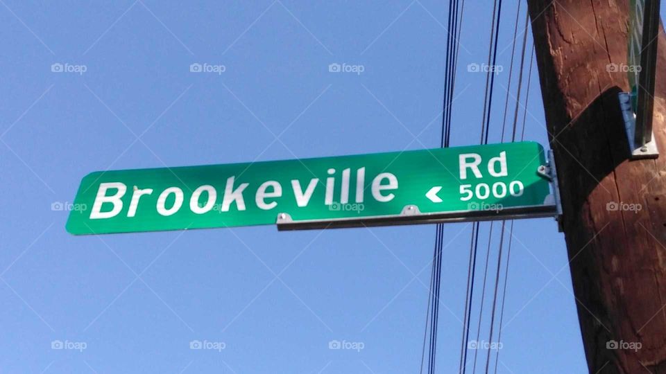 Brookeville Rd sign