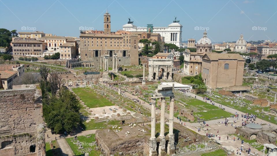 Roman gardens. traveling around italy.  rome