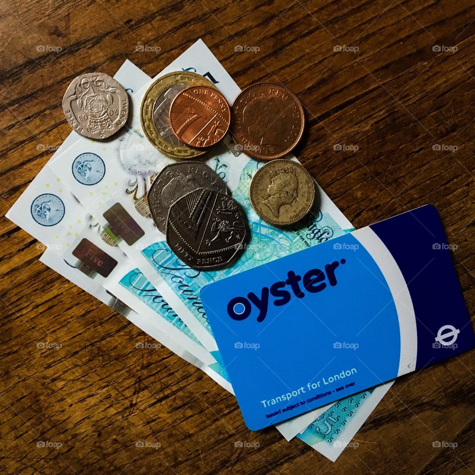 Oyster Card and cash