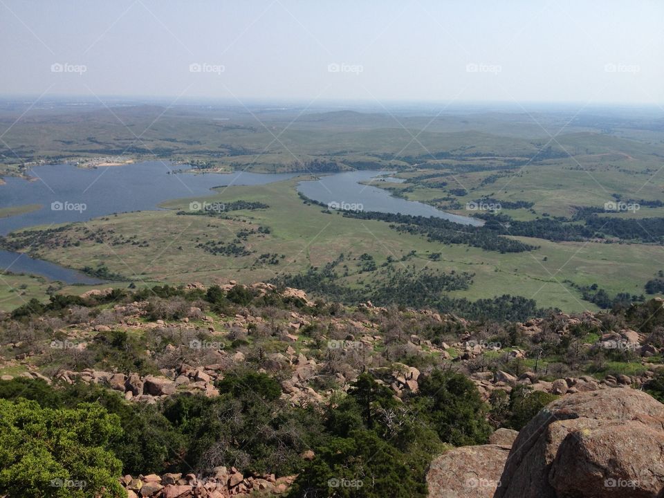 View from MT. Scott in Oklahoma 