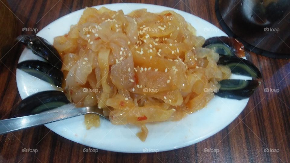 sea weeds with century egg