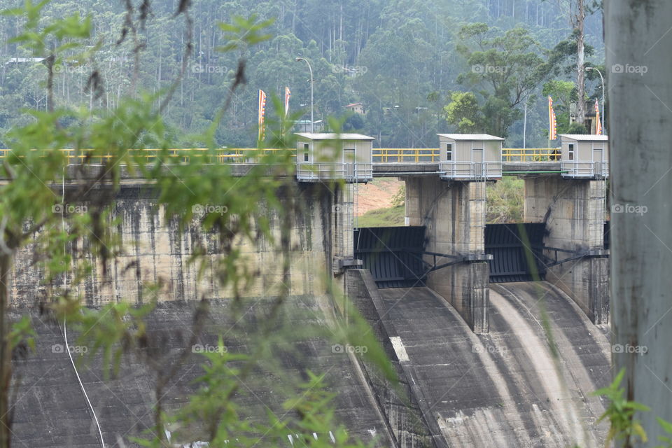 Beautiful dam close to the reservoir