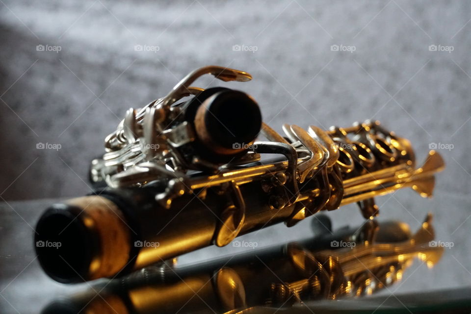 Macro Clarinet in Warm Light