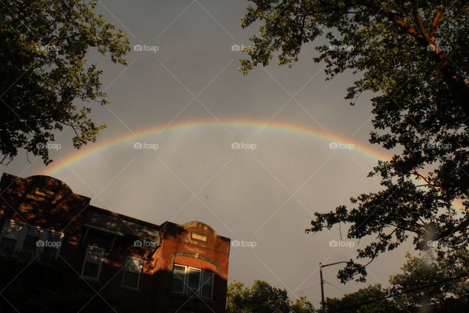 Rainbow, Landscape, Weather, Sky, Rain