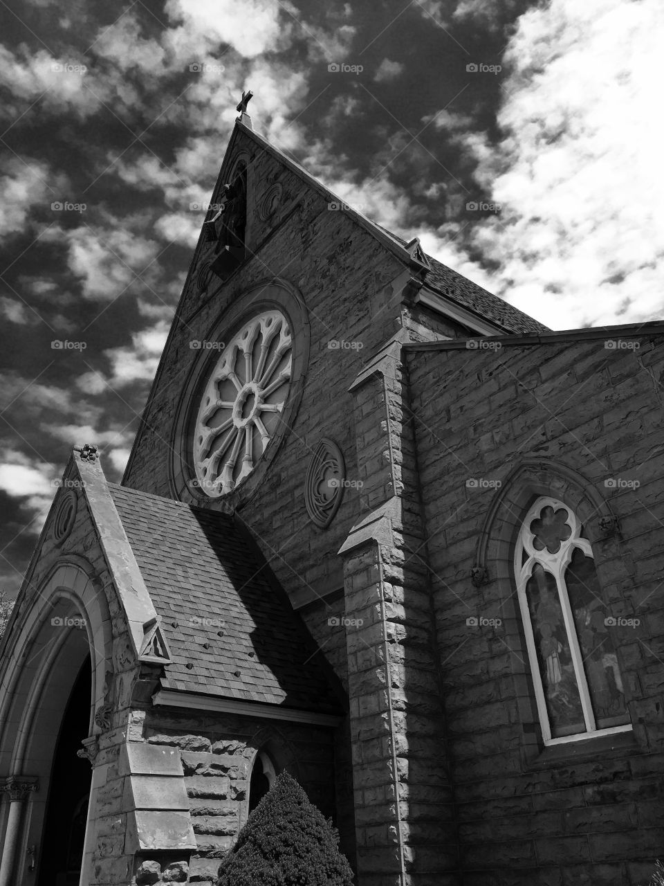 B&W church. B&W church