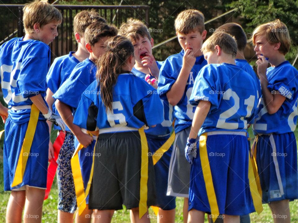 Young Kids Playing Team Sports