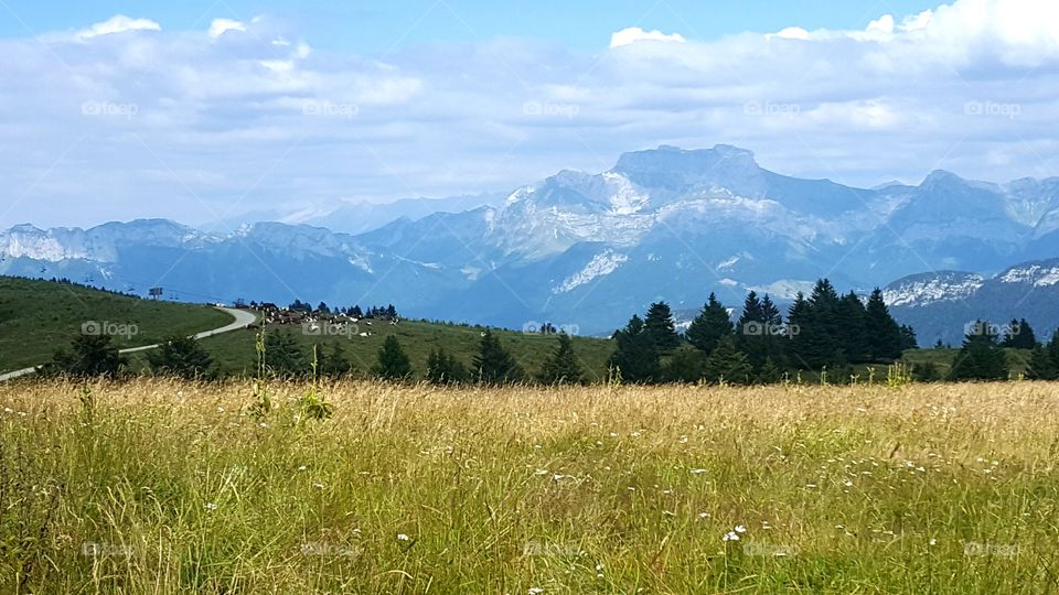 Scenic sight in Annecy in France