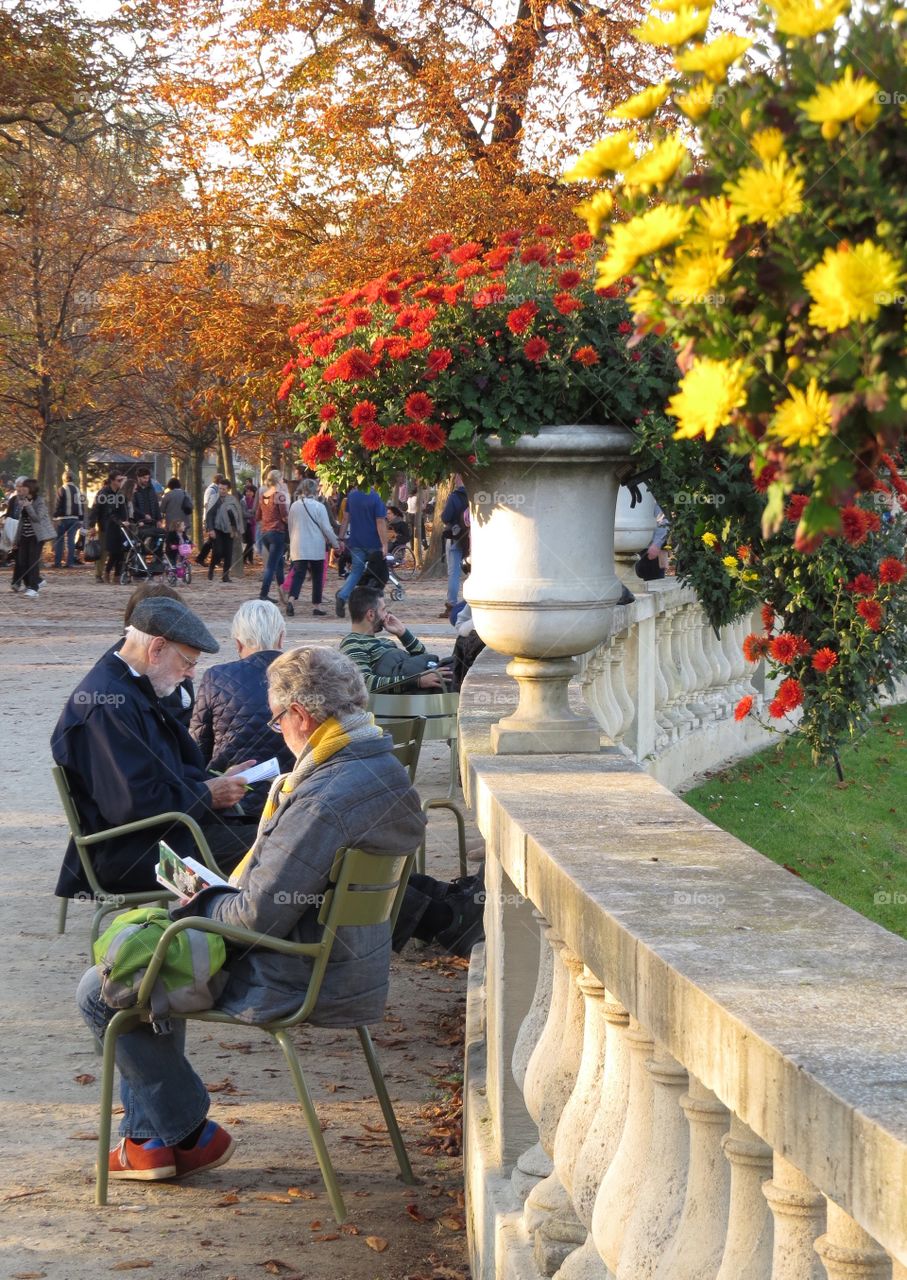 Autumn in the Luxembourg Gardens, 2015