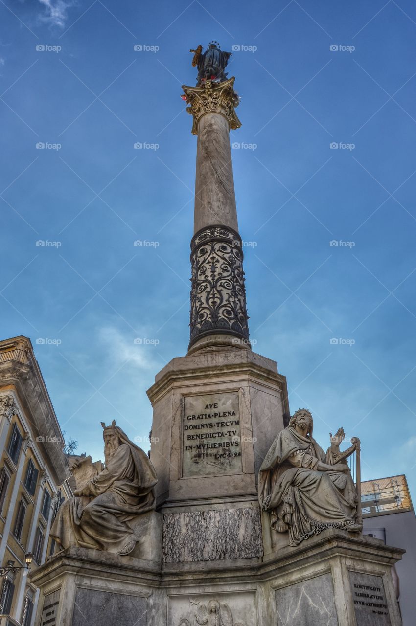 Columna de la Inmaculada Concepcion, Plaza de España (Rome - Italy)