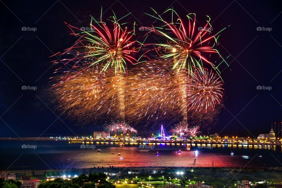 Celebrate New year with fireworks